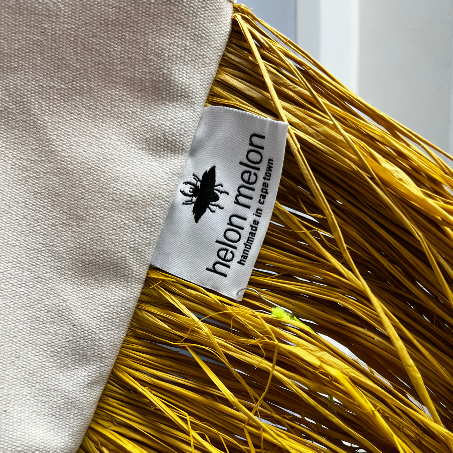 Ray Raffia Bag Mustard