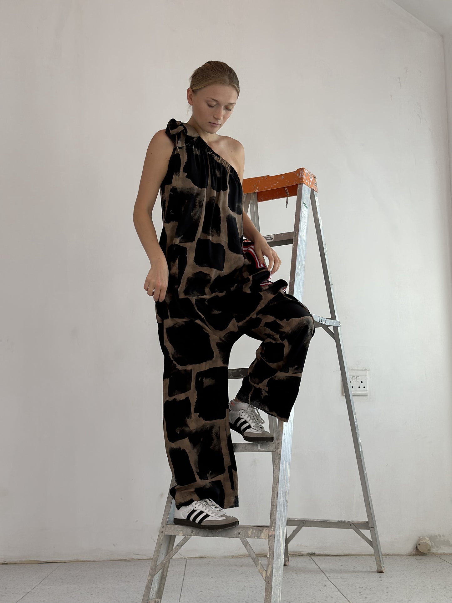 Black and Tan Tatiana Jumpsuit
